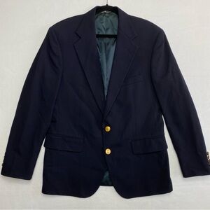 Vintage Polo University Club Blazer Men's 41 Navy Blue Crest Gold Buttons